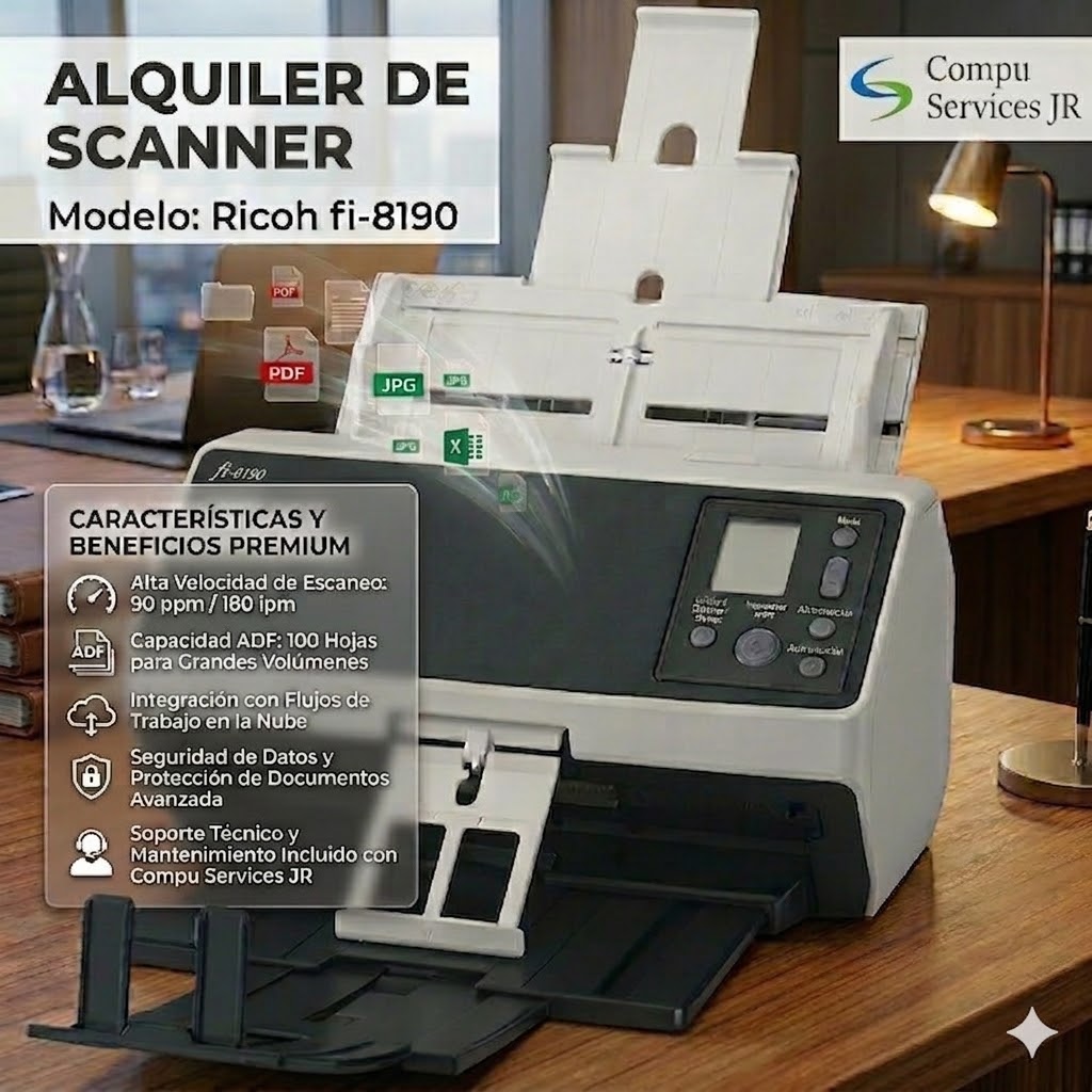 Alquiler Scanner Ricoh Fi-8190